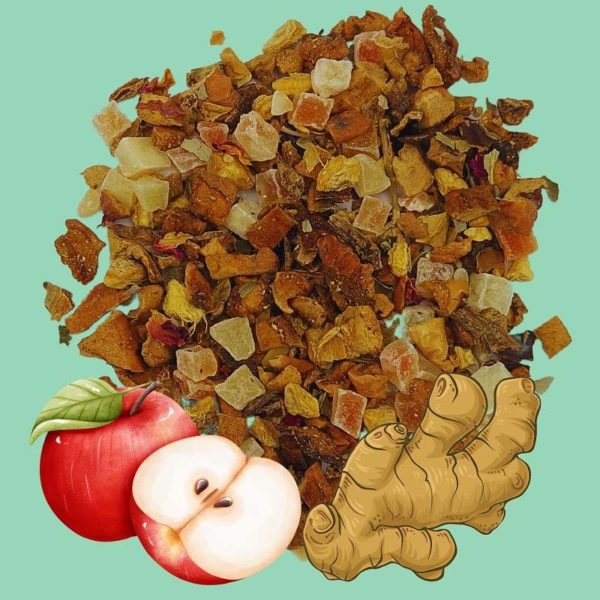 Apfel-Ingwer Teemischung