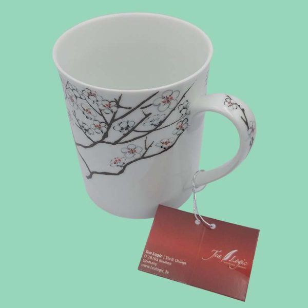 Teetasse White Cherry Set