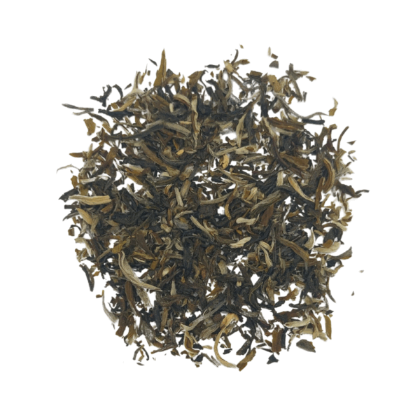 China Yunnan White Mao Feng weisser Hintergrund