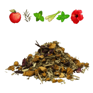 Apfel-Minz-Teemischung