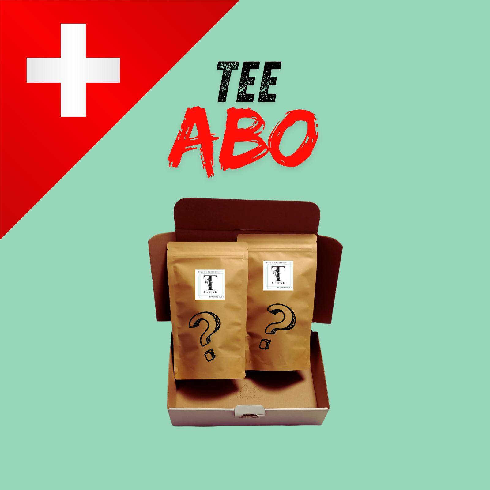 Tee Abo Schweiz Tee Box mit zwei verschiedenen Teesorten