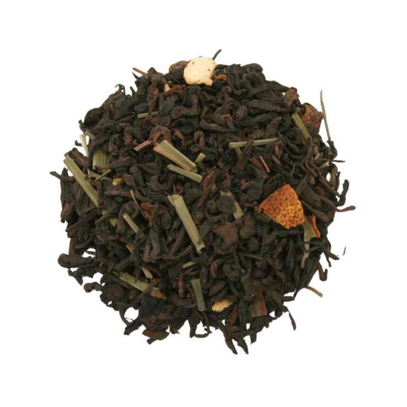 pu-erh-zitrone Pu Erh Zitrone - China Pu Erh Tee mit der frischen Note von Zitronenschalen und Lemongras
