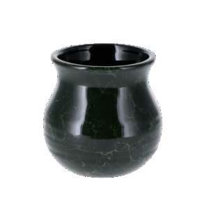 Mate Becher aus Keramik mit Marmor Design Grün