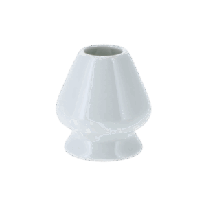 Matcha Bambusbesenhalter Weiss aus Porzellan für Chasen Matchabesen